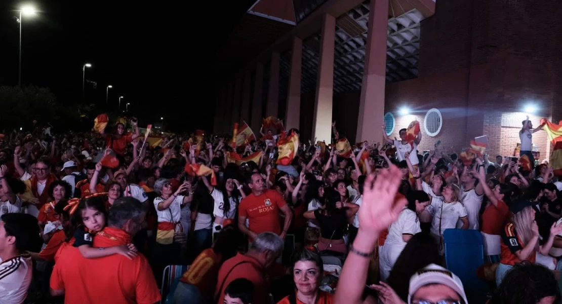 Así celebró Don Benito la victoria de Pedro Porro en la final del Mundial
