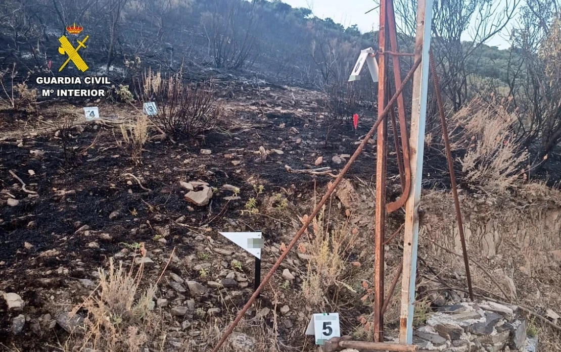 Investigado por su implicación en un incendio forestal en un paraje extremeño