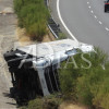 Imágenes del accidente múltiple en la A-66 a la altura de Fuente de Cantos