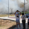 Imágenes del grave incendio la zona de Ronda Norte (BA)