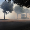 Imágenes del grave incendio la zona de Ronda Norte (BA)