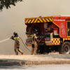 Imágenes del grave incendio la zona de Ronda Norte (BA)