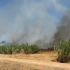 Imágenes del grave incendio la zona de Ronda Norte (BA)