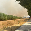 Imágenes del grave incendio la zona de Ronda Norte (BA)