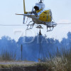 Imágenes que deja el incendio forestal de este martes en Badajoz