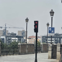 Badajoz se cubre de humo por los incendios activos en España