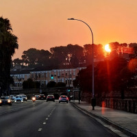 ¿Por qué se ve el sol con tonos tan rojizos estos días?