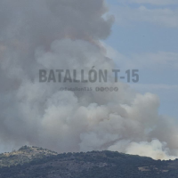 Declarado el nivel 1 de peligrosidad en un incendio forestal en el norte de Cáceres