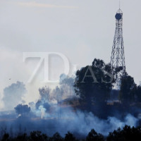 Arde el perímetro de una estación estratégica de transmisiones del Ejército del Aire (BA)
