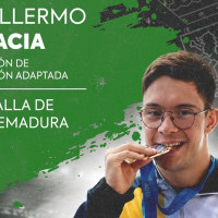 El brillante nadador Guillermo Gracia recibirá la Medalla de Extremadura