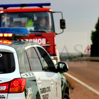 Una mujer de 78 años queda atrapada tras un accidente de tráfico en la provincia de Badajoz