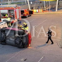 Sale volando y se empotra contra otro vehículo en Plasencia