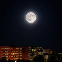 Así se vio la Luna de Ciervo en Badajoz
