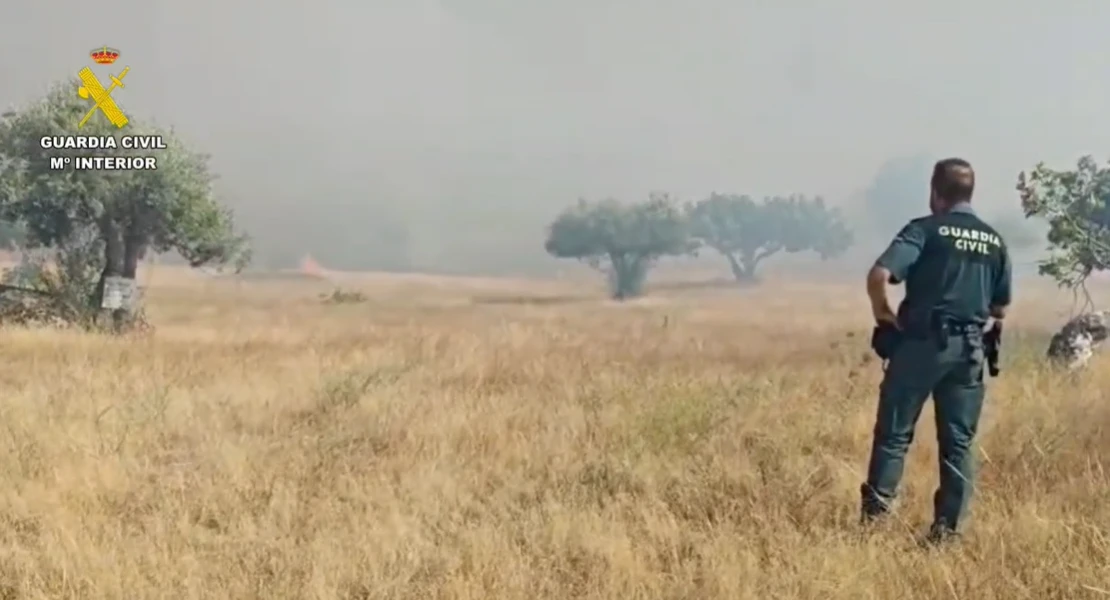 Dan por estabilizado el incendio forestal de Arroyo de la Luz