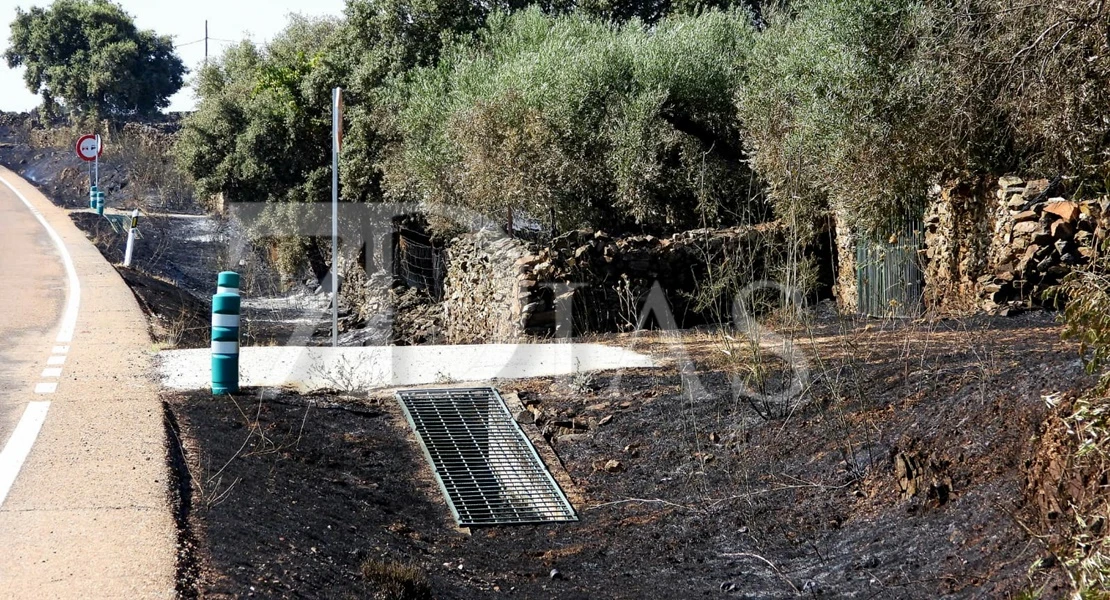 Imágenes del incendio forestal en Valdefuentes (CC)