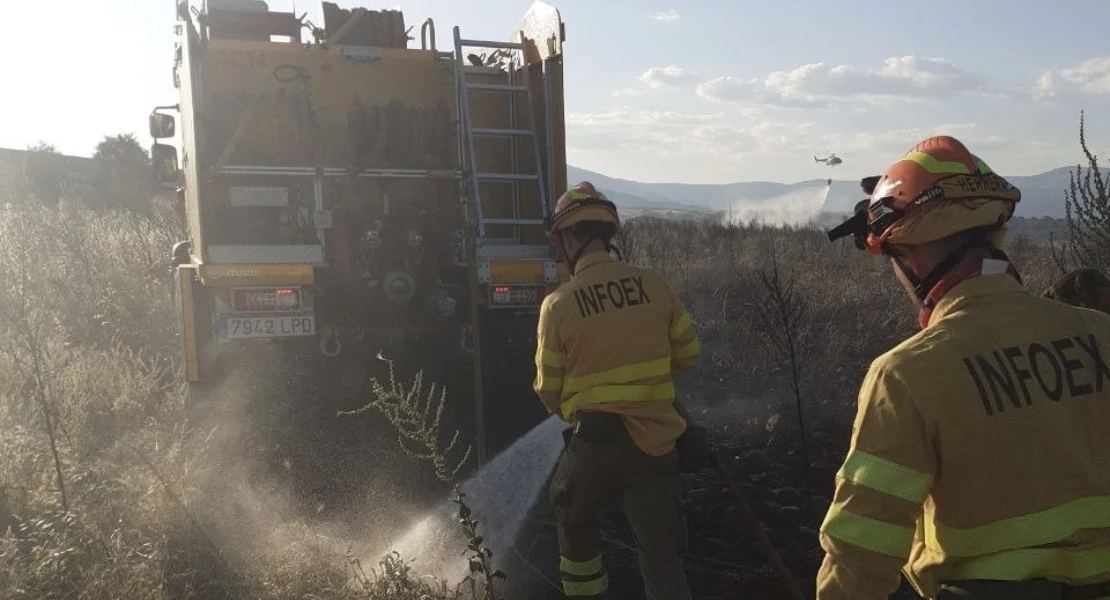 El Infoex interviene en 23 incendios forestales durante la última semana