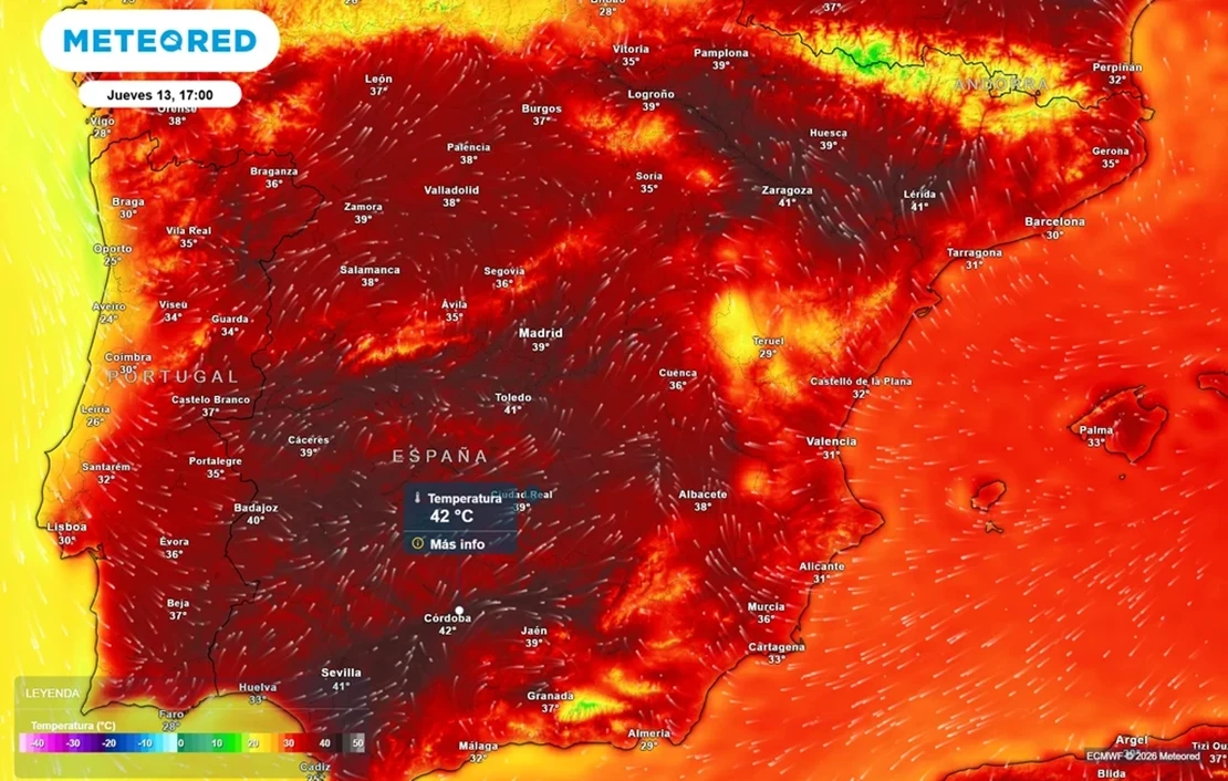 Alertan de un nuevo episodio de calor extremo: hasta 43 ºC y noches tórridas