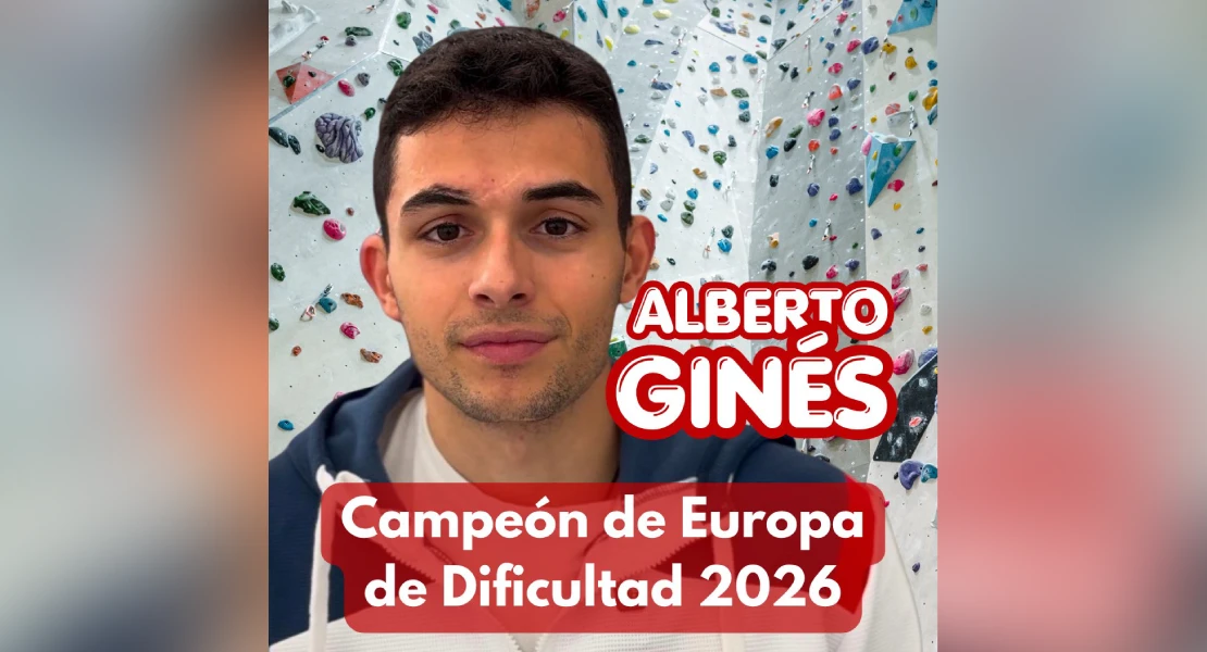 El cacereño Alberto Ginés se proclama campeón de Europa de escalada en dificultad