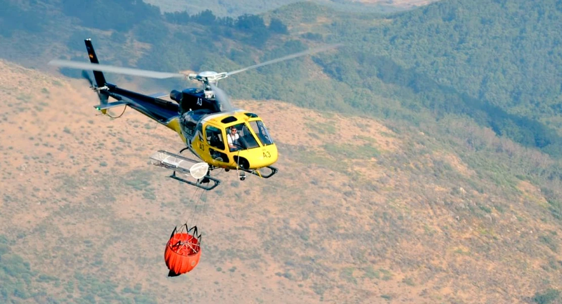 Medios del INFOEX trabajan en un incendio forestal declarado en la provincia de Cáceres