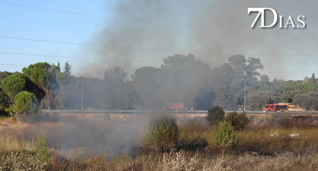 Grave incendio en Badajoz: cortan la N-432 y activan el Nivel 1 de peligrosidad