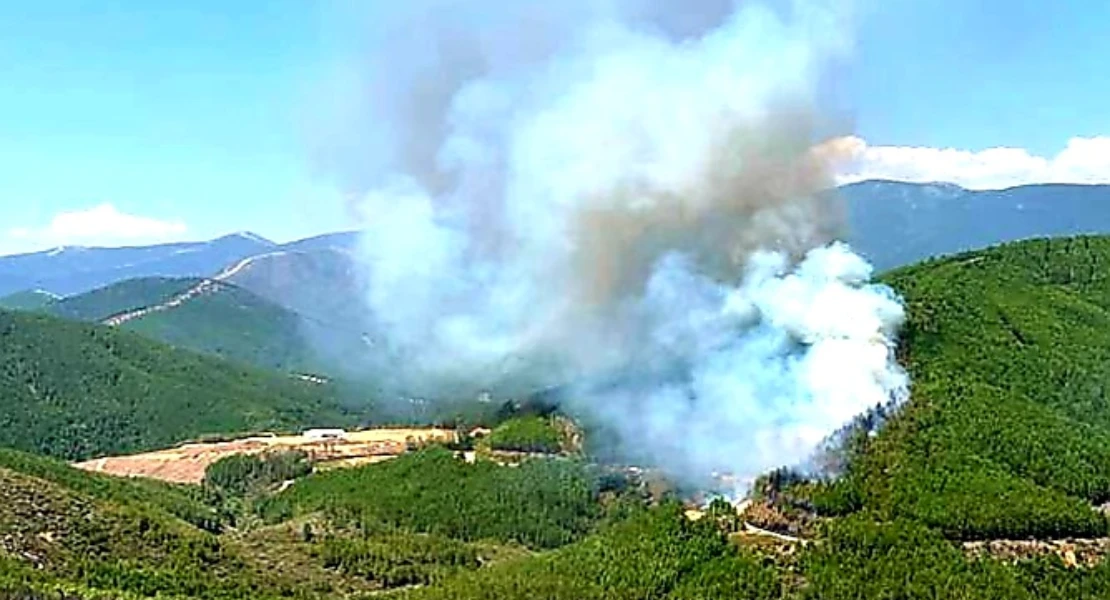 Incendio forestal en Las Hurdes: declaran el Nivel 1 por cercanía a poblaciones