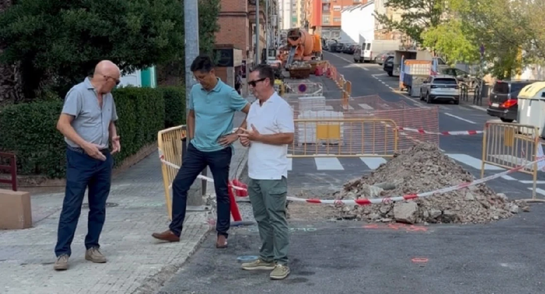 Ya hay previsión para la finalización de las obras de la calle Médico Sorapán