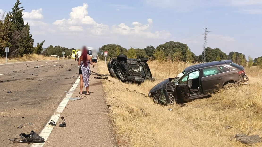 Grave accidente en la carretera de Cáceres a la altura del Tiro de Pichón