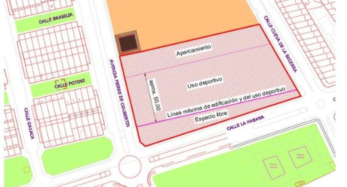 El nuevo complejo deportivo de Cáceres contará con la primera piscina climatizada municipal