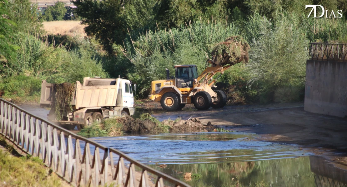 Así están siendo los trabajos para limpiar los arroyos Rivillas y Calamón en Badajoz