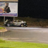 Un Mercedes se incendia en marcha y queda calcinado en Badajoz