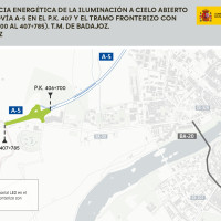 El Gobierno mejorará la iluminación de la A-5 a su paso por la ciudad de Badajoz