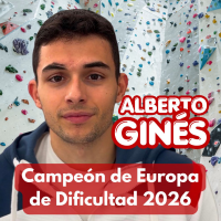El cacereño Alberto Ginés se proclama campeón de Europa de escalada en dificultad