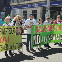 Protesta en Villanueva contra la planta de biometano y el macrovertedero de La Coronada