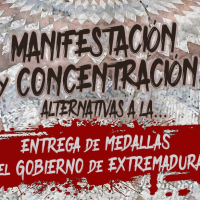 Convocan una manifestación contra las políticas de "expolio y saqueo" el día de las Medallas de Extremadura