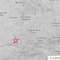 Registran un terremoto cerca de varios pueblos de Badajoz