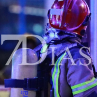 Un amplio dispositivo acude a un incendio de vivienda en Villanueva de la Serena