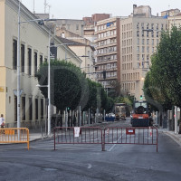 Cortado al tráfico el lateral del López de Ayala por obras