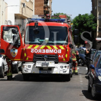 Un nuevo incendio en un punto limpio moviliza a Policía Nacional y Bomberos en San Roque