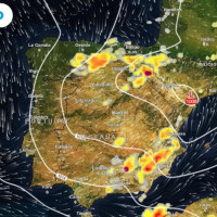 Advierten de un episodio de tormentas fuertes por la llegada de una DANA