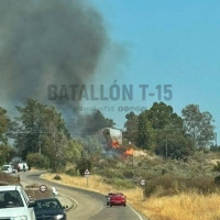 Declarado un incendio forestal cerca del embalse de Montehermoso (CC)