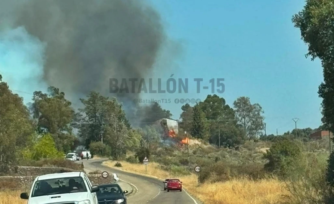 Declarado un incendio municipal en el municipio de Aceituna (CC)