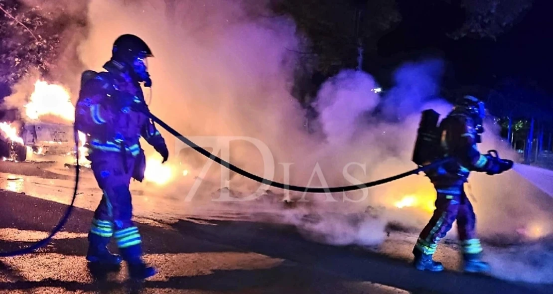 La Policía Nacional investiga los incendios en Badajoz