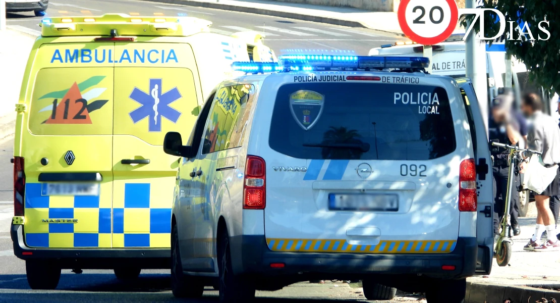 Herido el conductor de un patinete eléctrico en un accidente con un turismo en Badajoz