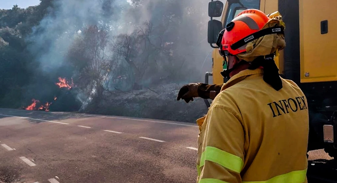 El Infoex interviene en una veintena de incendios forestales en la última semana
