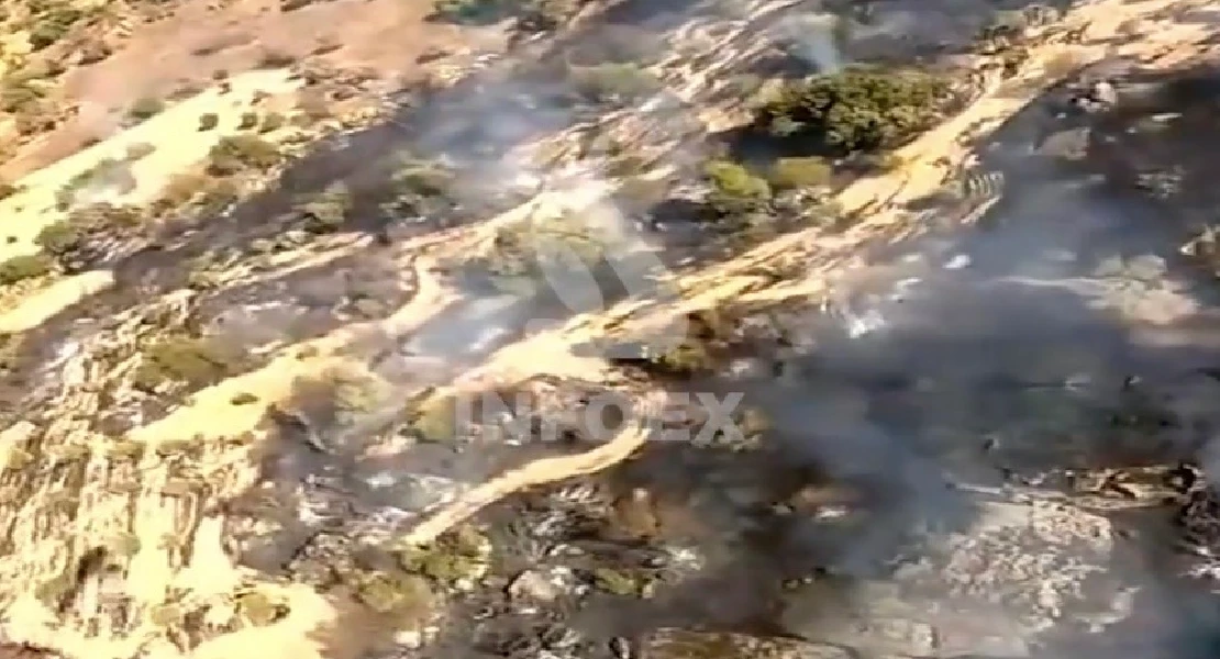 Activan el nivel 1 por un incendio forestal en Esparragosa de la Serena