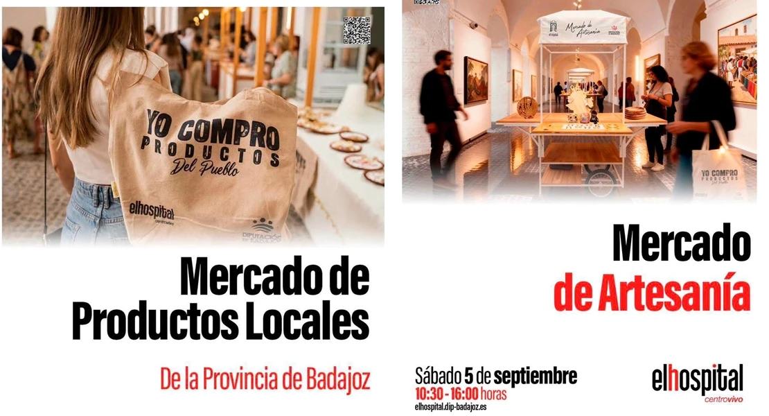 Artesanía y gastronomía se dan cita en el Hospital Centro Vivo en Badajoz