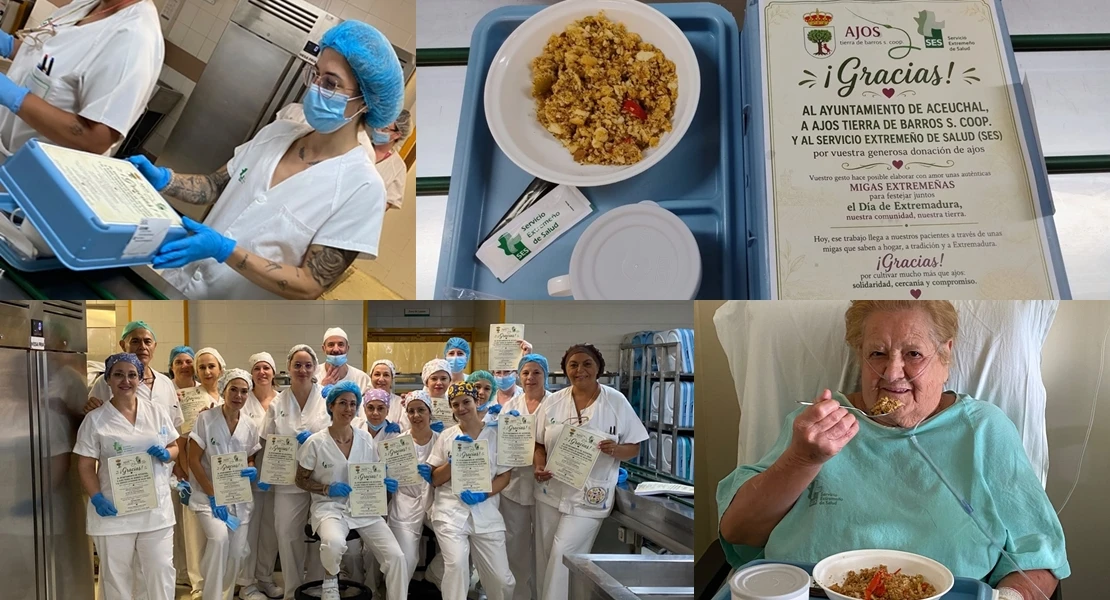 Migas en los hospitales de Badajoz para celebrar el ‘Día de Extremadura'