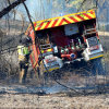 Incendio forestal junto a Valdebotoa: Bomberos de Badajoz trabajan en la extinción