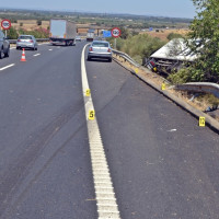 Dos conductores investigados por siniestros viales mortales en carreteras de Badajoz