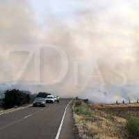 Activado el Nivel 1de peligrosidad por un incendio forestal en Valverde de Mérida